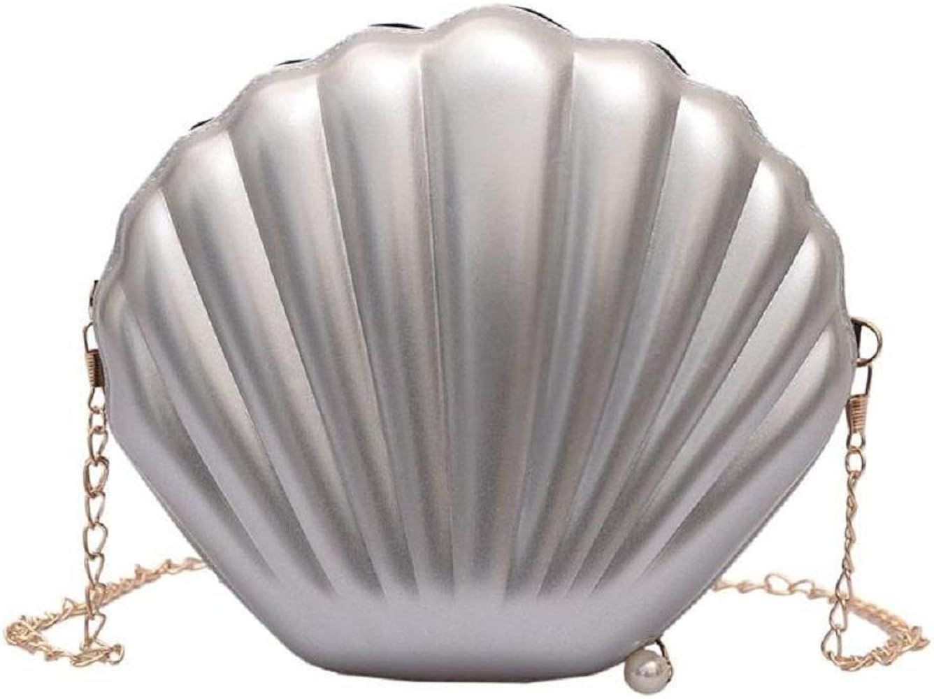 AIBEARTY Cute Seashell Shape Crossbody Purse Small Shoulder Bag with Chain for Women Little Girls | Amazon (US)