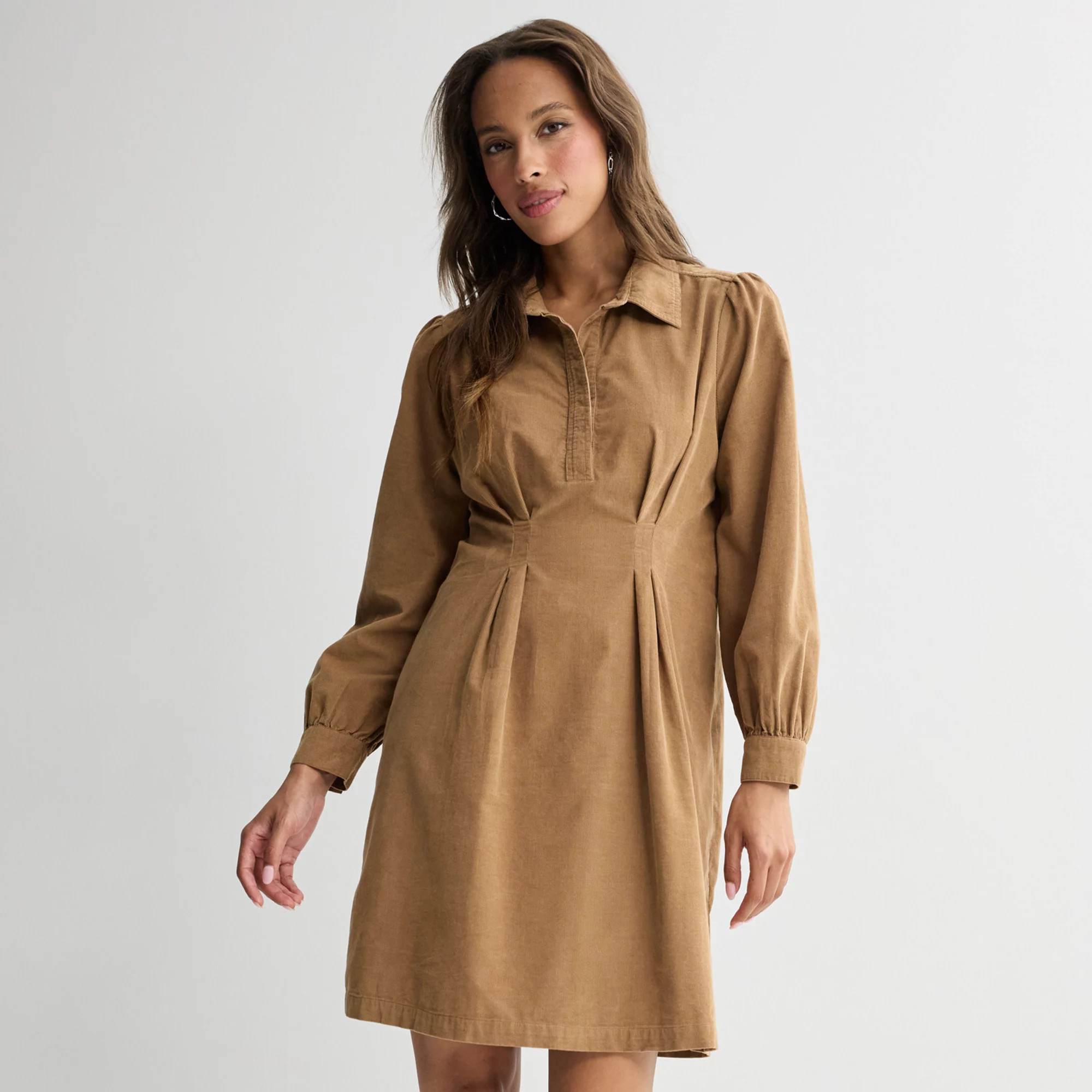 Women's Sonoma Goods For Life® Collared Shirt Dress, Size: XL, Danyal Green | Kohl's