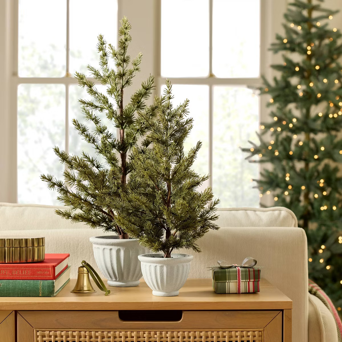 Faux Spruce Tree in Fluted Pot - Hearth & Hand™ with Magnolia | Target