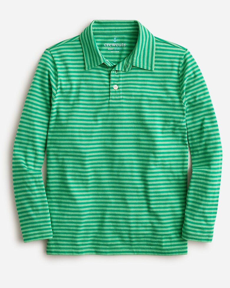 Kids' long-sleeve polo shirt in stripe | J. Crew US
