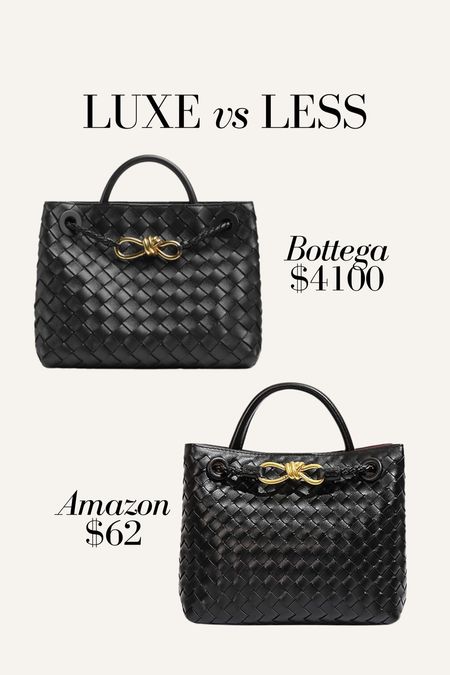 Luxe vs Less bags - Botegga bag similar!!! Amazon finds, Botegga small Adiamo bag 

#LTKGiftGuide #LTKitbag #LTKfindsunder100
