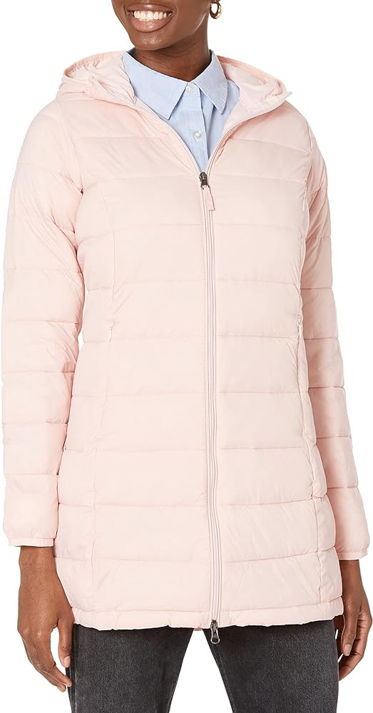 Amazon Essentials Women's Lightweight Water-Resistant Hooded Puffer Coat (Available in Plus Size) | Amazon (US)