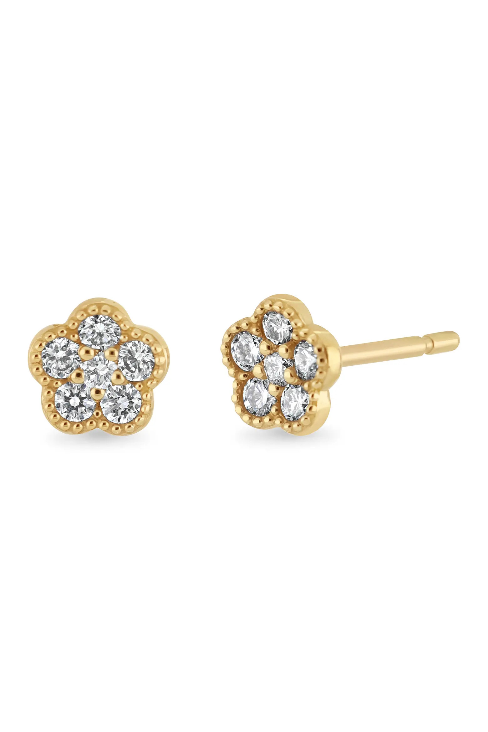 18K Gold Icon Diamond Flower Stud Earrings (Online Trunk Show) (Women) | Nordstrom | Nordstrom