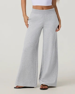 Vuori Sedona Midrise Wideleg Sweatpant | Light Heather Grey | XXL | Vuori Clothing (US & Canada)
