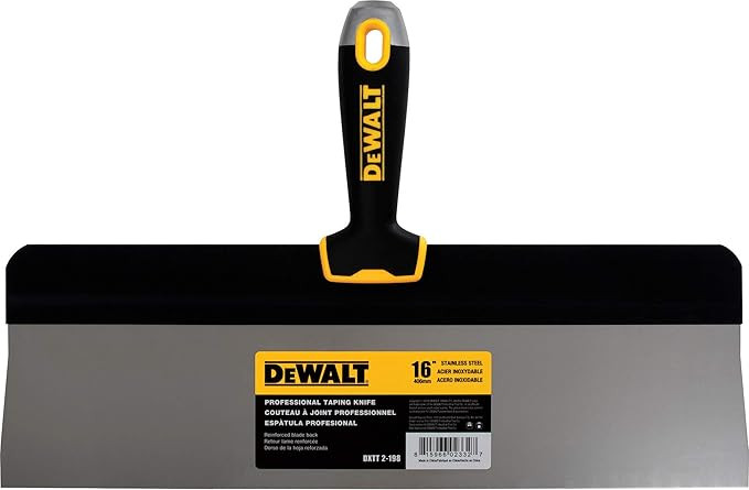 DEWALT 16" Big Back Taping Knife | Stainless Steel w/Soft Grip Handle | DXTT-2-198 | Amazon (US)