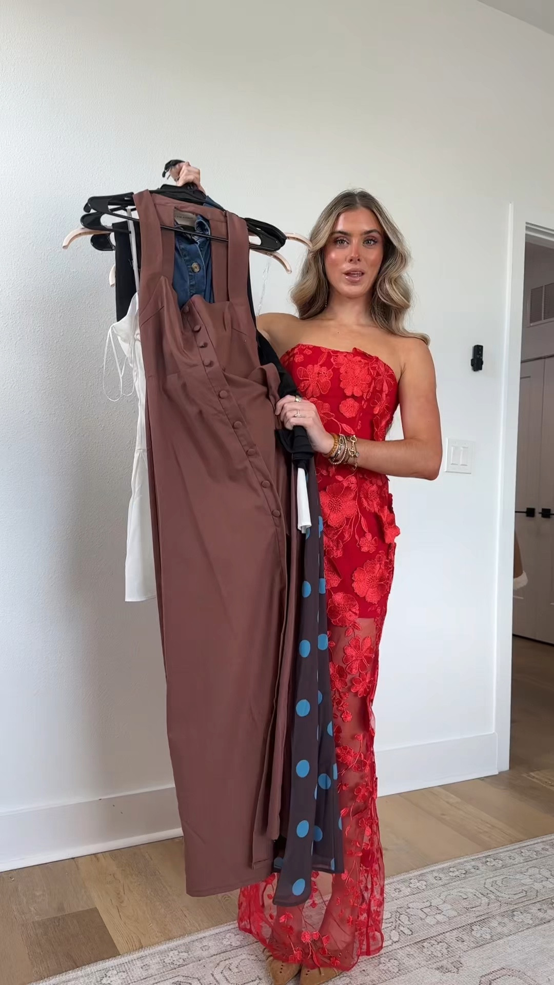 might be my best @Showpo. order yet these dresses are amazing !!! I’m 5’4 for reference and wear size US 2 in Showpo. A go to when I’m shopping for dresses (aka all I wear). 🤭 @showpo 

#showpo #showpodress #showpohaul #dresshaul #dresstryon 

#LTKValentine #LTKootd #LTKWedding