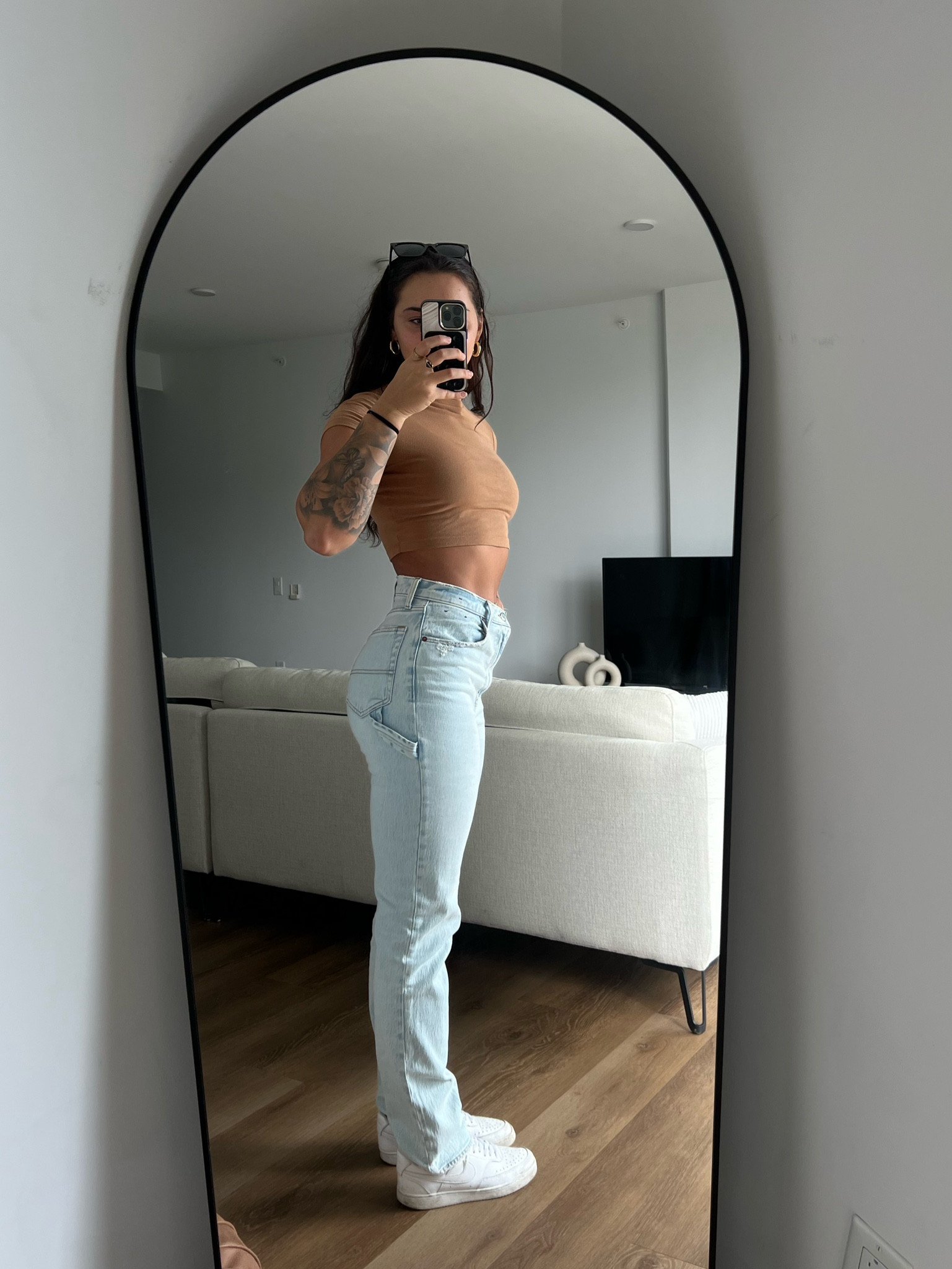 Shirt- size small
Jeans- size 27 L

#LTKfindsunder100 #LTKstyletip #LTKMostLoved