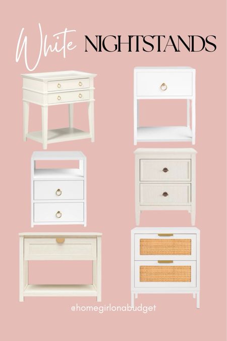 White nightstand, bedside table, white end table, nightstand with drawers, (4/18)

#LTKstyletip #LTKhome