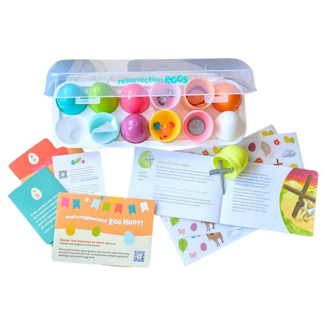 FAMILYLIFE Resurrection Eggs 30th Anniversary Edition – 12 Piece Easter Eggs Set with Booklet &... | Amazon (US)