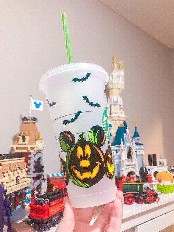 Mickey Pumpkin  Disney Halloween Venti Reusable Starbucks cup | Etsy | Etsy (CAD)