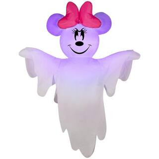 4 ft. Tall Halloween Inflatable Airblown-Hanging Minnie Mouse | The Home Depot