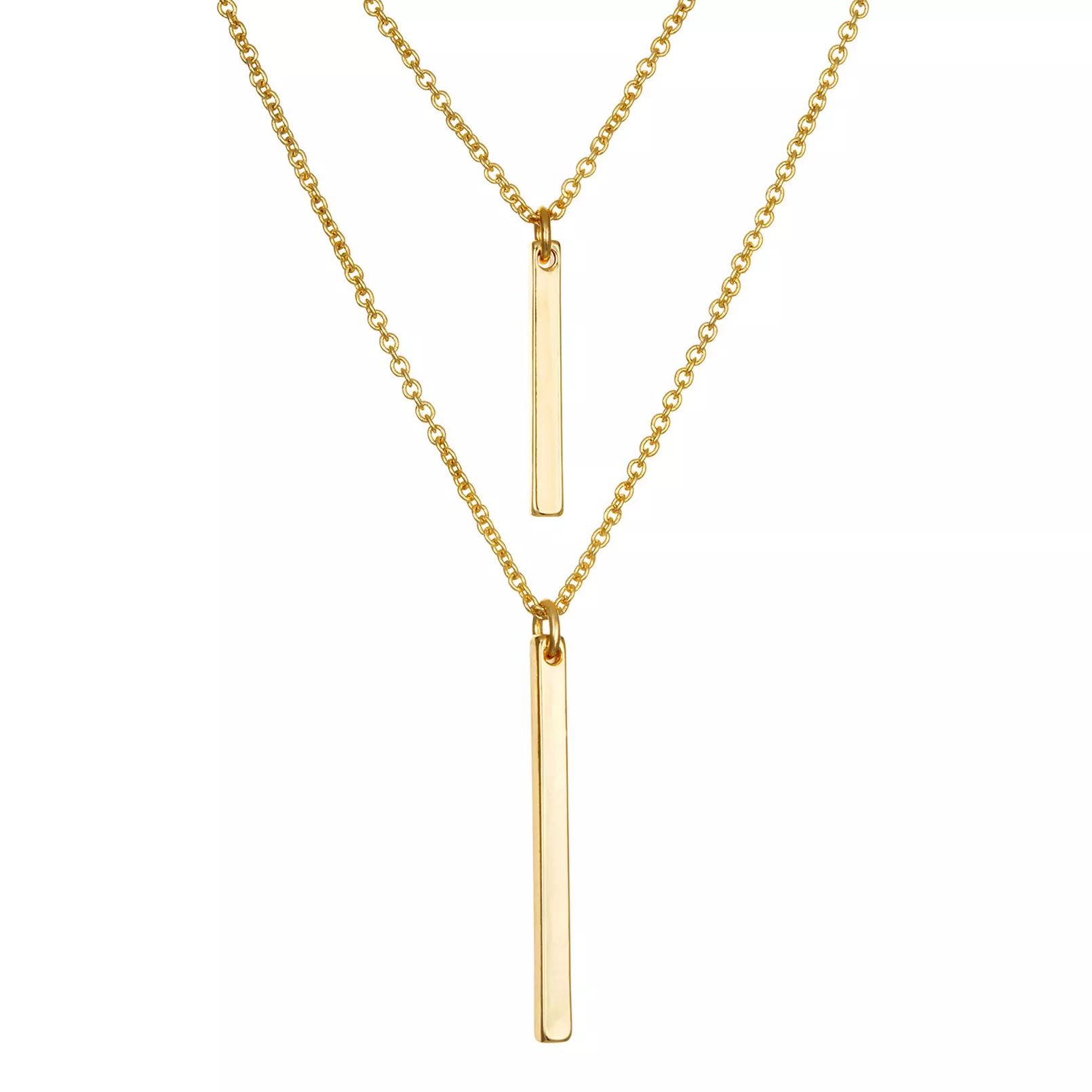 LC Lauren Conrad Multi Row Bar Necklace | Kohl's
