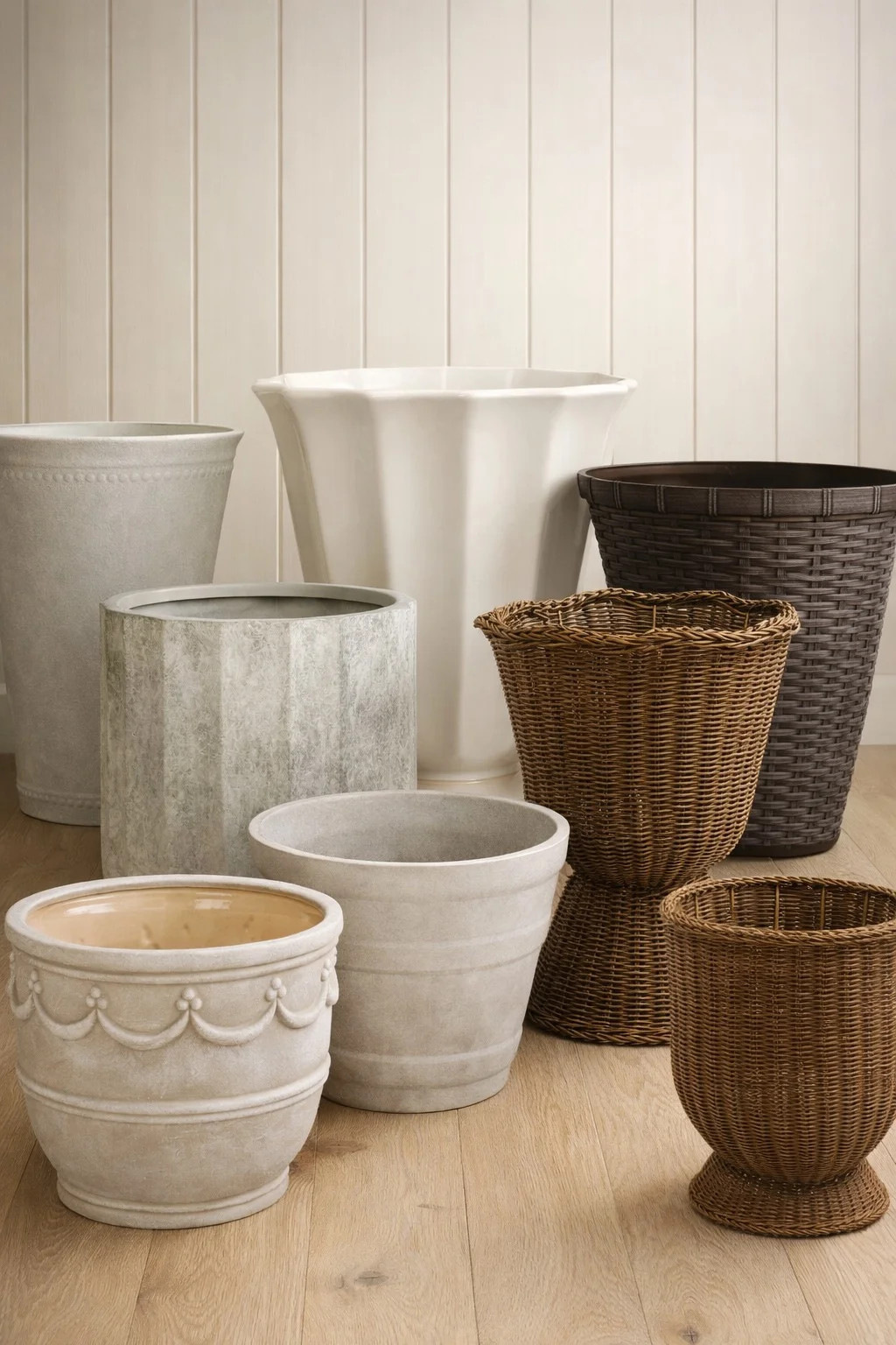 My Texas House Ainsley 16in Dark Brown 100% Recycled Resin Planter $17.88 | Walmart (US)