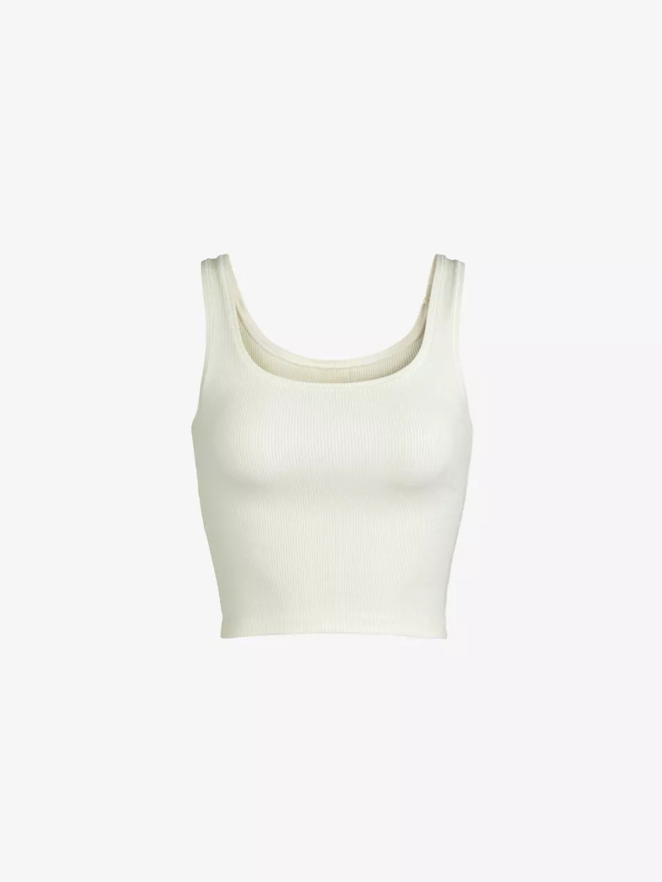 Ribbed stretch-cotton tank top | Selfridges