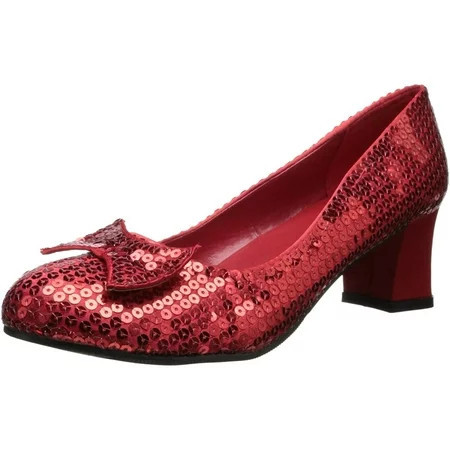 203-Judy Closed Toe Red Sequin Pump | Walmart (US)