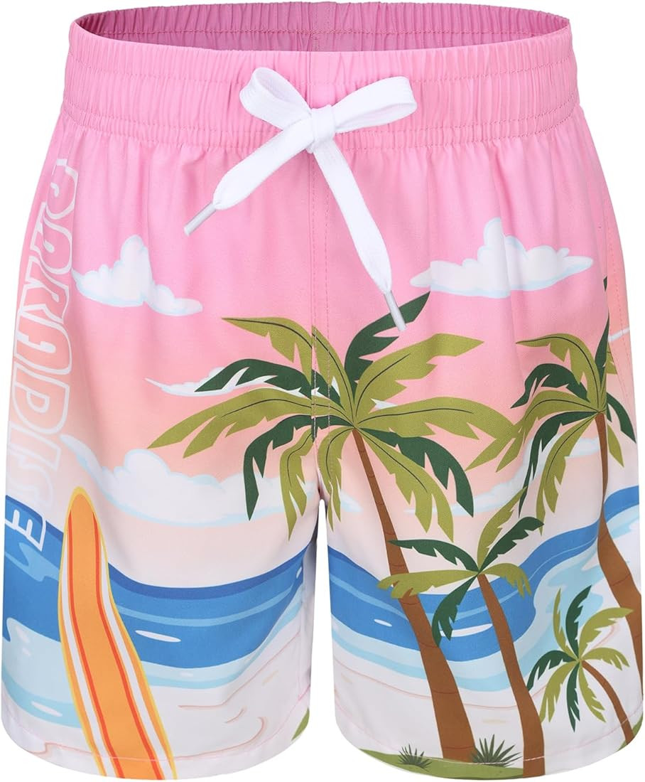 Aisyee Boys Swim Trunks Beach Swim Shorts Quick Dry Boards Shorts for Kids with 3D Prints Dinosau... | Amazon (CA)