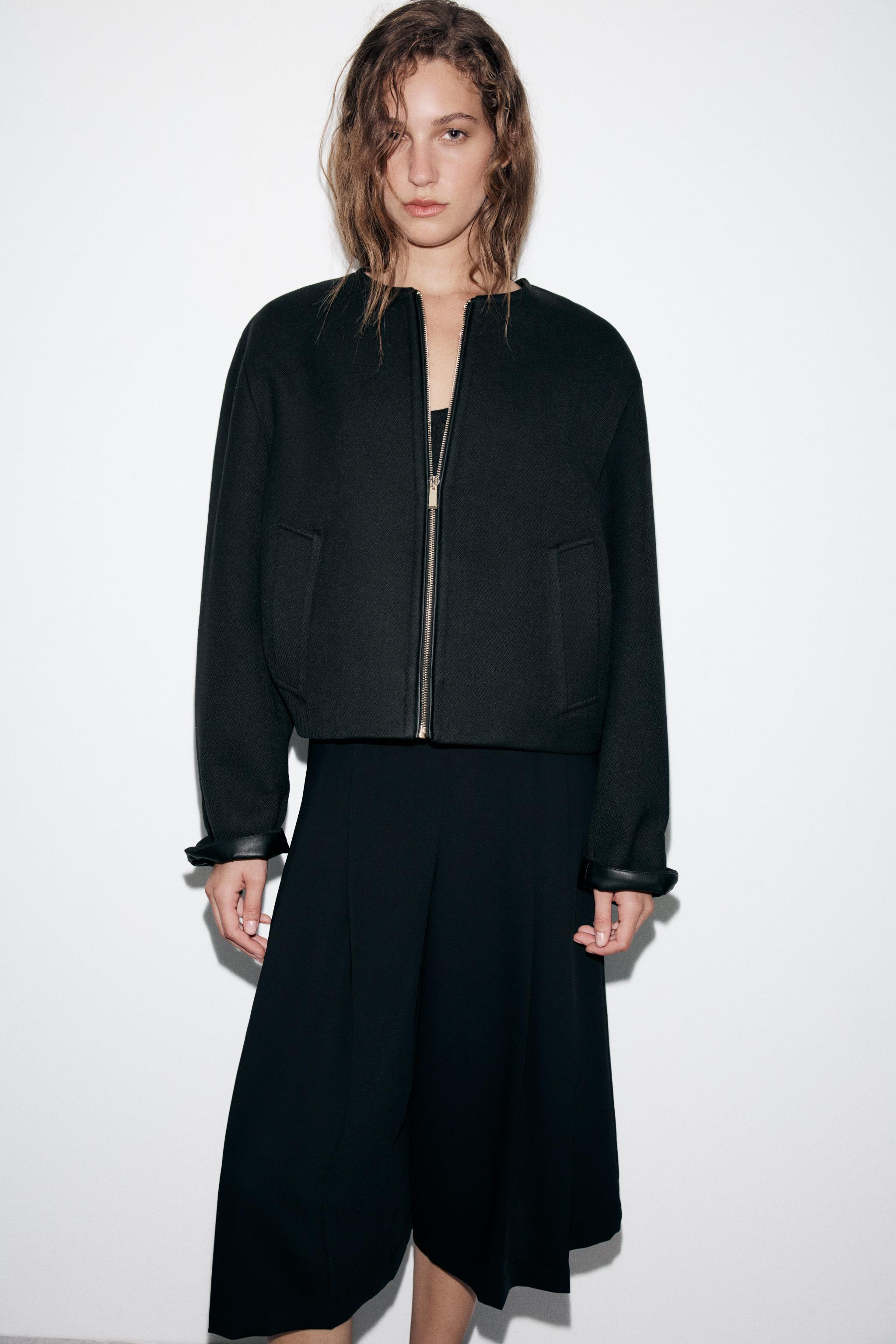 ZW COLLECTION QUILTED BOMBER JACKET | Zara AU