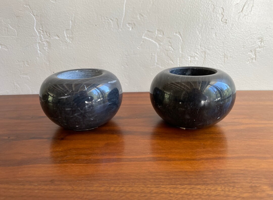 Lovely Pair of Marble Candleholders | Etsy (US)