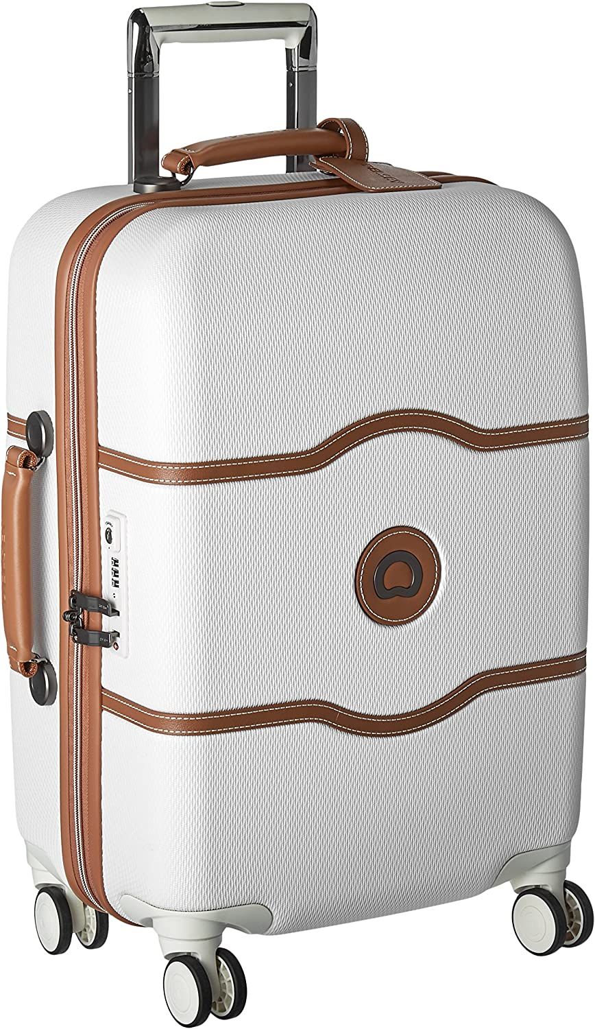 Amazon.com | DELSEY Paris Chatelet Hardside Luggage with Spinner Wheels, Champagne White, Carry-o... | Amazon (US)