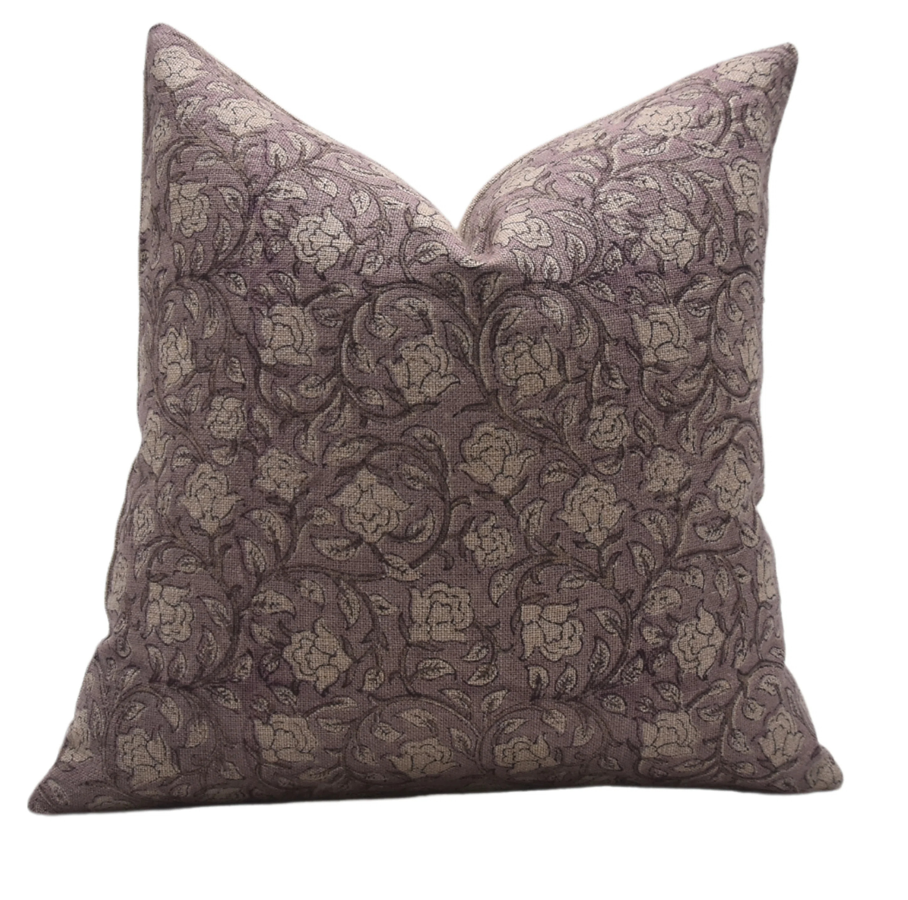 Fabdivine Handmade Linen Block Print Pillow Cover Amritvela Decorative Cushion for Sofa & Bed | Wayfair North America