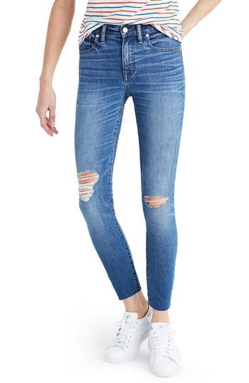 Women's Madewell Crop Jeans, Size 24 - Blue | Nordstrom