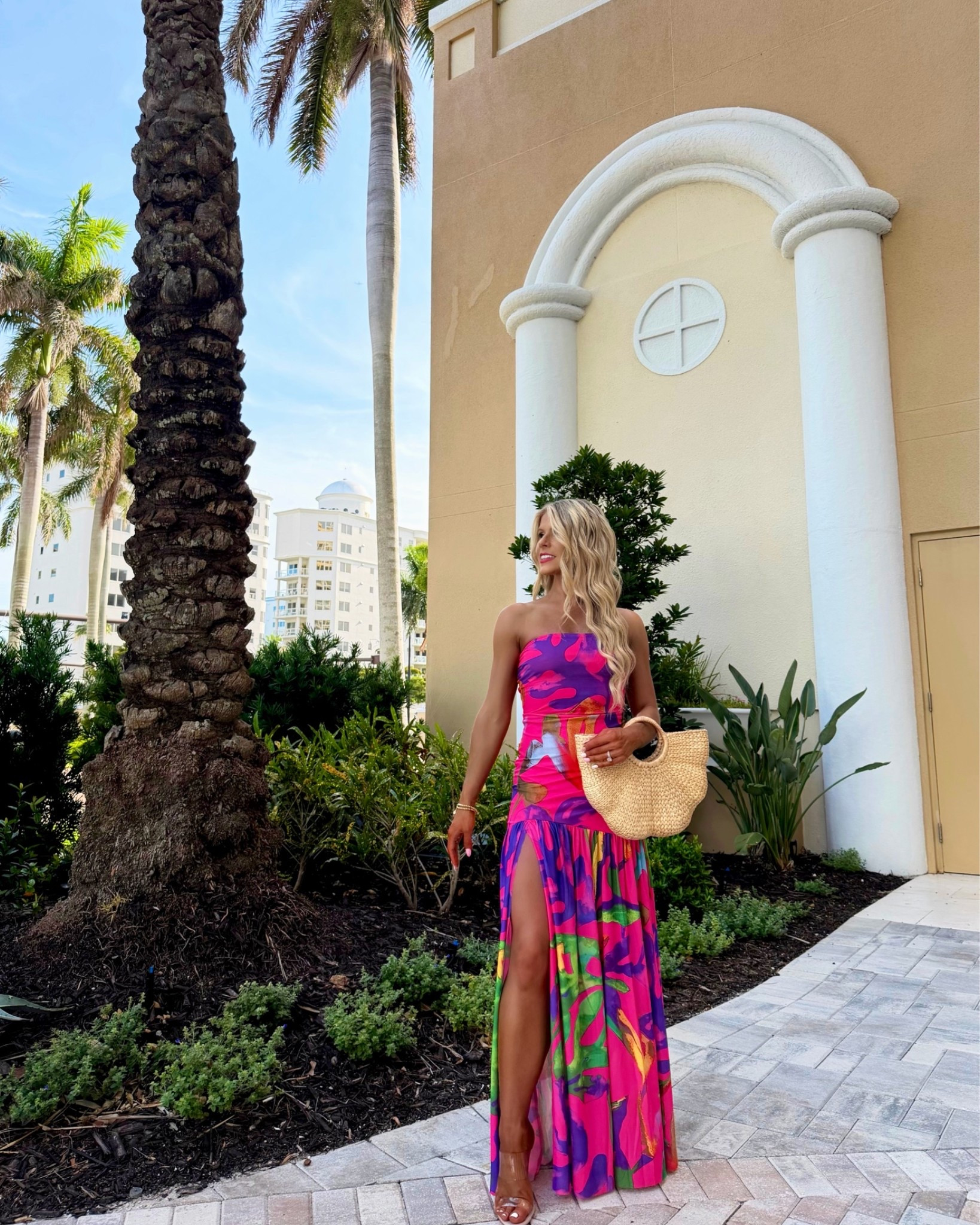 Summer Dress, Resort Dress, Vacation Dress, Strapless Dress, Resortwear Dress, Maxi Dress with High Slit, Tropical Dress, Pink Dress, Date Dress, Wedding Guest Dress

#LTKootd #LTKSaleAlert #LTKSeasonal