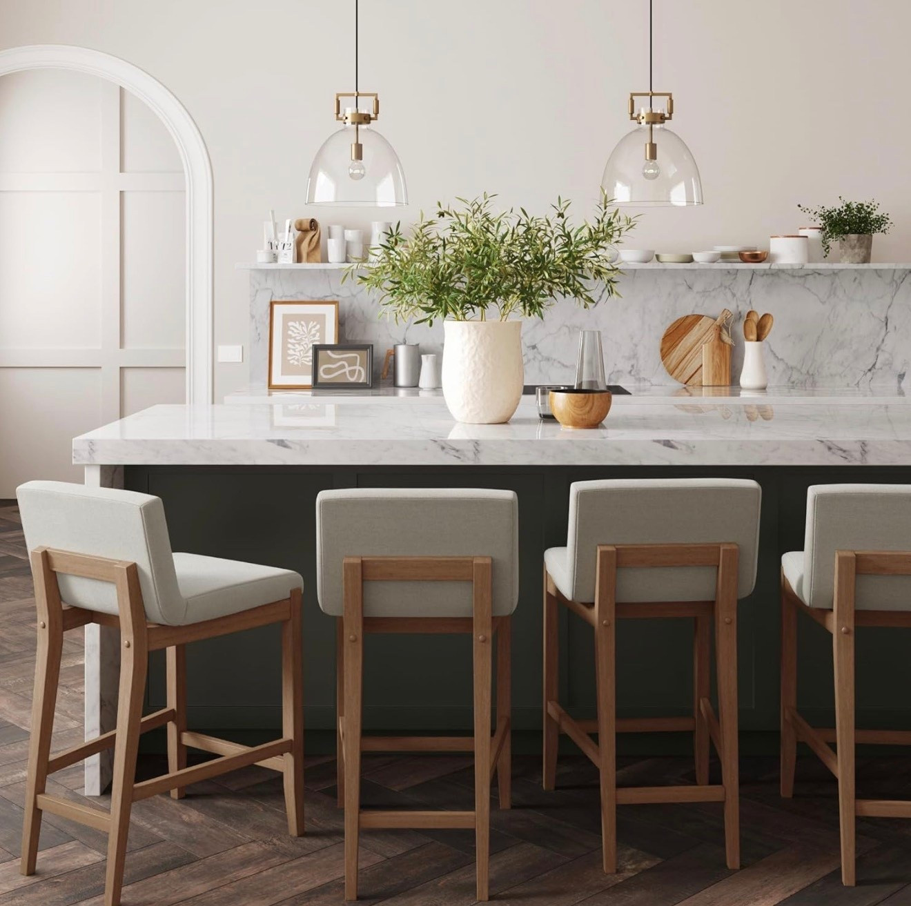 loving these simple and elegant barstools 

#LTKselfcare #LTKHome #LTKdayinmylife