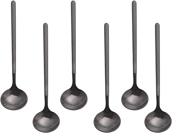 Amazon.com: Espresso spoons 18/8 Stainless Steel,6-piece Vogue Mini Teaspoons set for Coffee Suga... | Amazon (US)