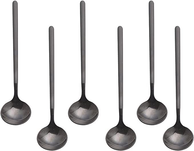 Sweejar 6-Piece Espresso Spoons 18/8 Stainless Steel, Vogue Mini Teaspoons Set for Coffee Sugar D... | Amazon (US)