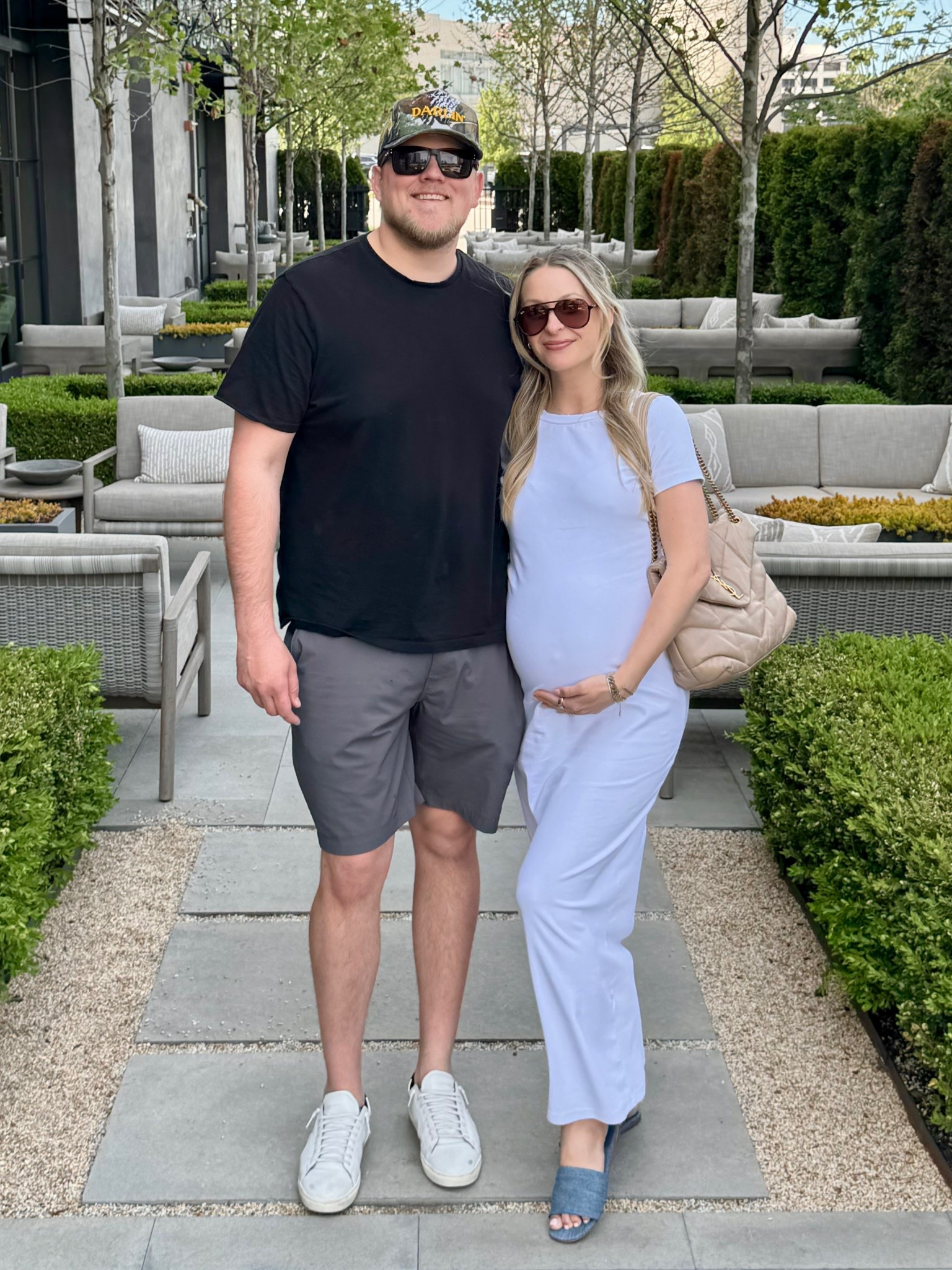 Comfy dress I plan to wear postpartum too! Wearing a small- nice and stretchy for the bump! 

#LTKBump #LTKStyleTip