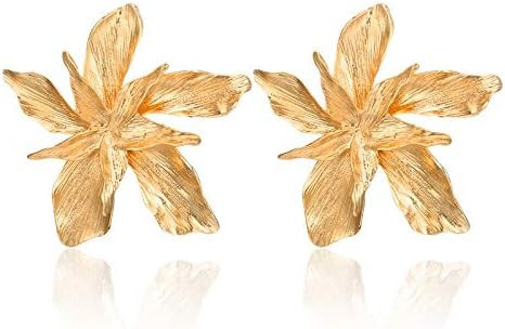 T-ztoss Bohemian Gold Elegant Flower Fashion Dangle Earring Cute Metal Flower Earrings Unique Chi... | Amazon (US)