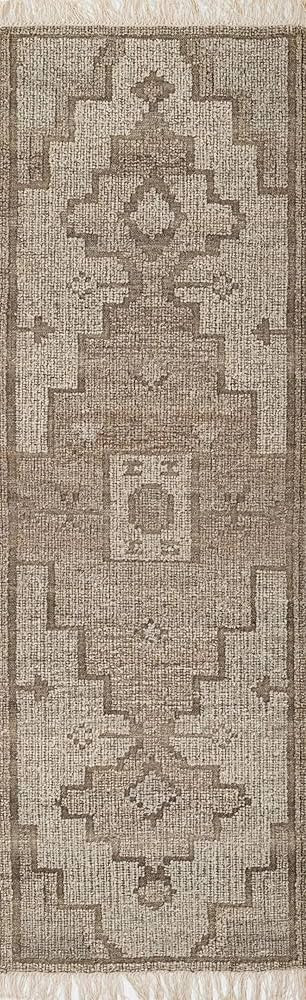 Momeni Bristol Wool and Cotton Hand Woven Traditional Indoor Area Rug, Natural, 2'3" X 8' Runner | Amazon (US)
