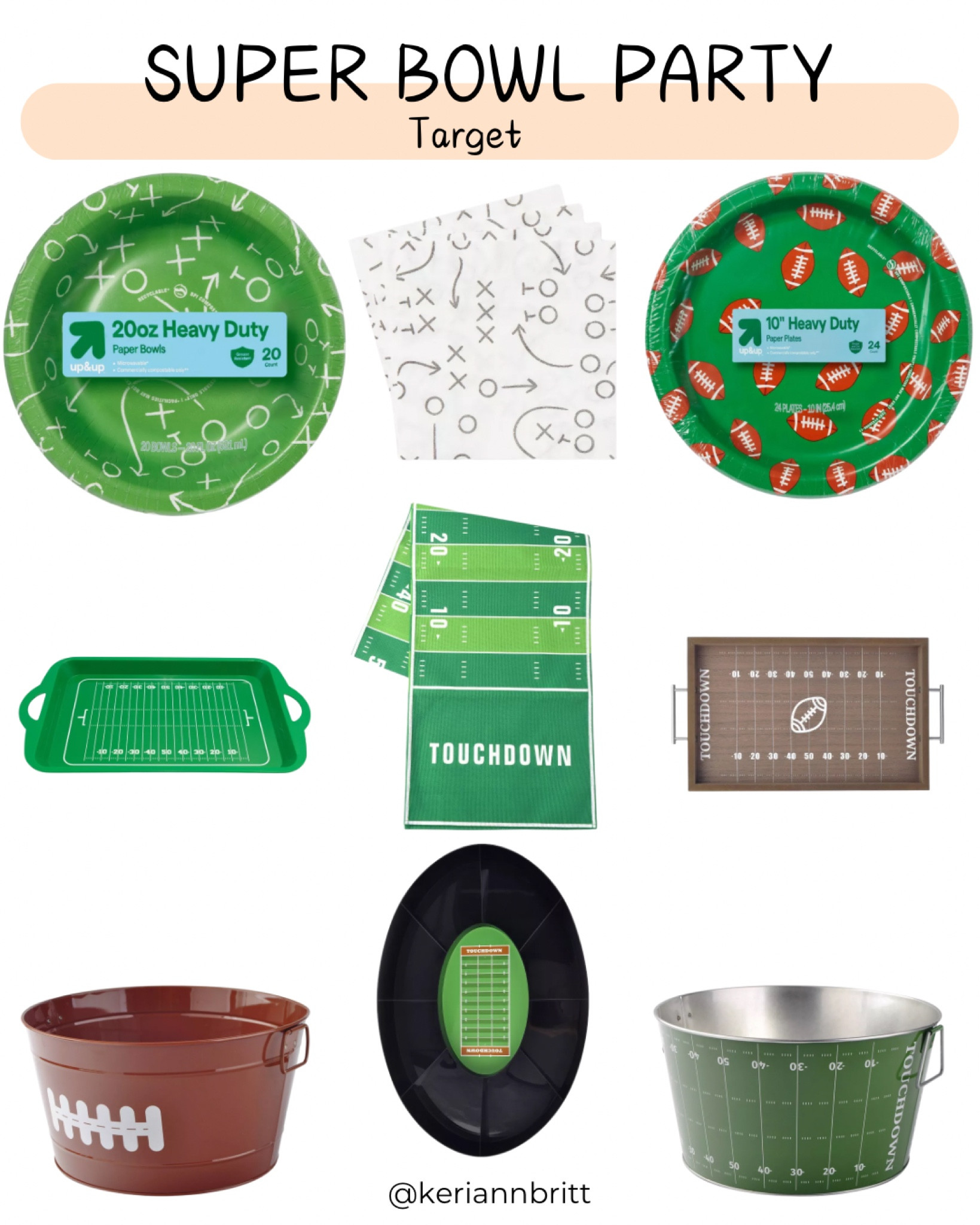 Super Bowl Party Supplies at Target

The big game / football decor / football game / football party / Super Bowl 

#LTKSeasonal #LTKParties