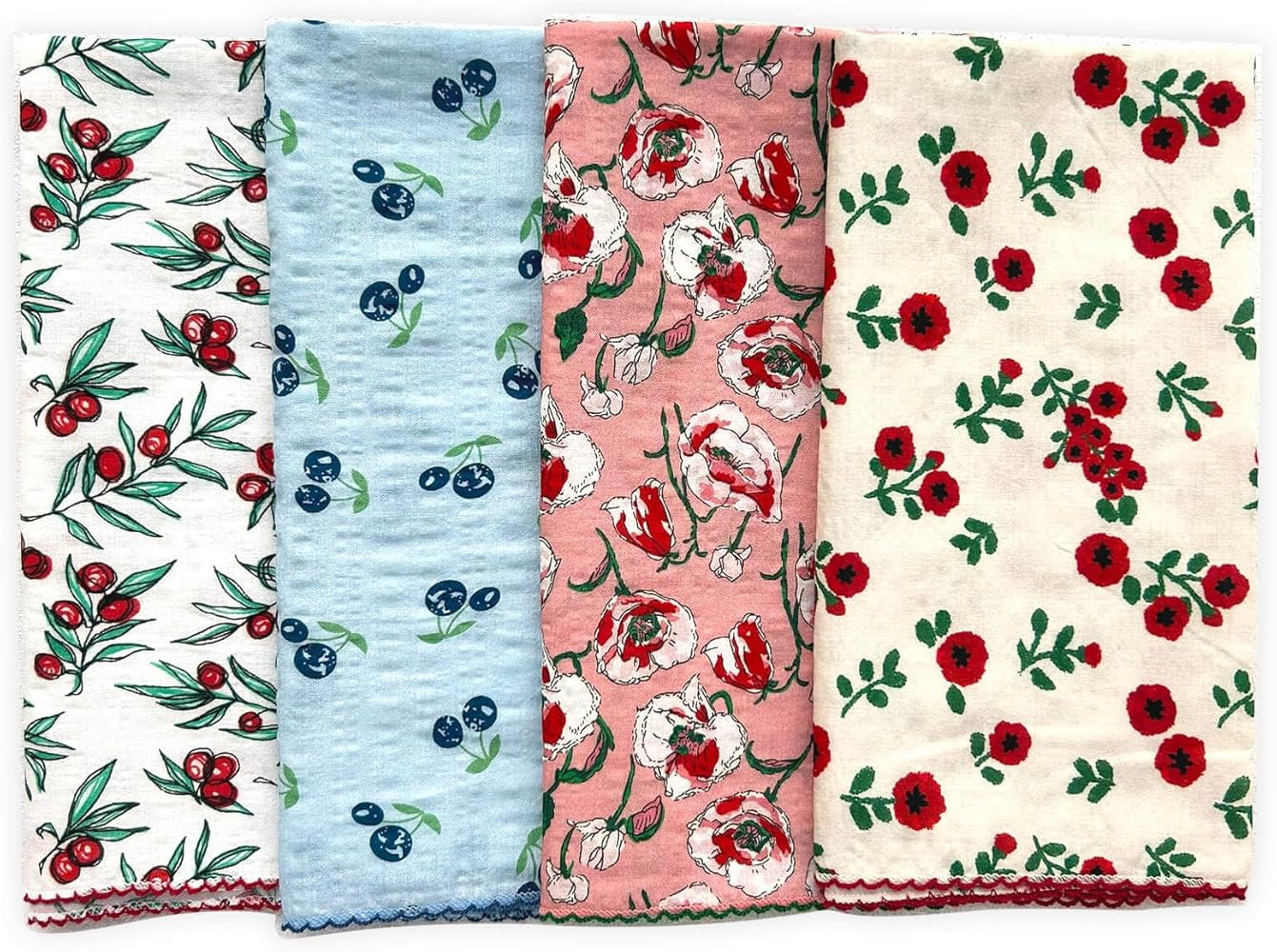 21"x21" Cotton Bandana for Women, Super Soft Puckered Fabric, Neck Scarf for Women, All-Occasion ... | Amazon (US)