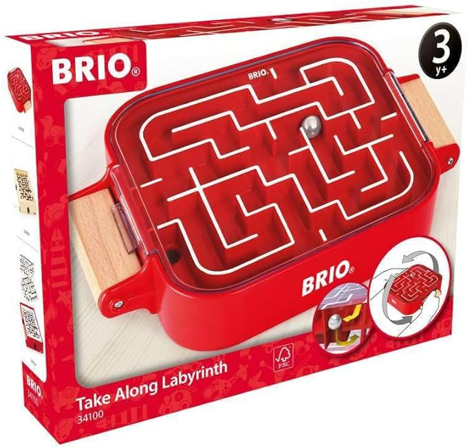BRIO - 34100 Labyrinth Take Along | A Fun Travel Version of The Classic Labyrinth Game for Kids A... | Amazon (US)