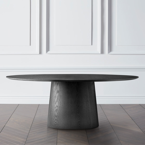 Athena Oval Dining Table - Black | Z Gallerie
