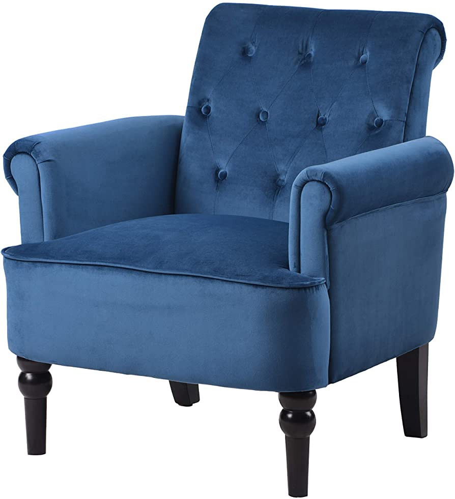 Harper & Bright Designs Modern Elegant Living Room Chairs Button Tufted Club Chair Accent Armchai... | Amazon (US)