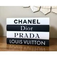 Fashion Designer Inspired Books Set, Fashion Book Set, Fashion Designer Inspired Decor, Decorative Books, Fashion Lover Gift, Bookworm, Gift | Etsy (US)