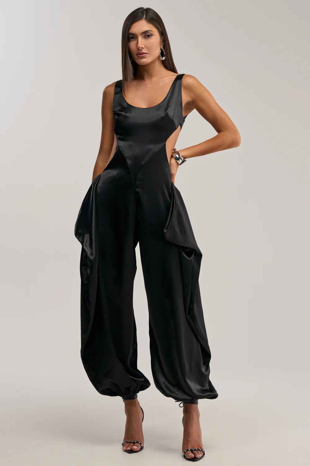 A MOMENT IN SATIN JUMPSUIT | AKIRA