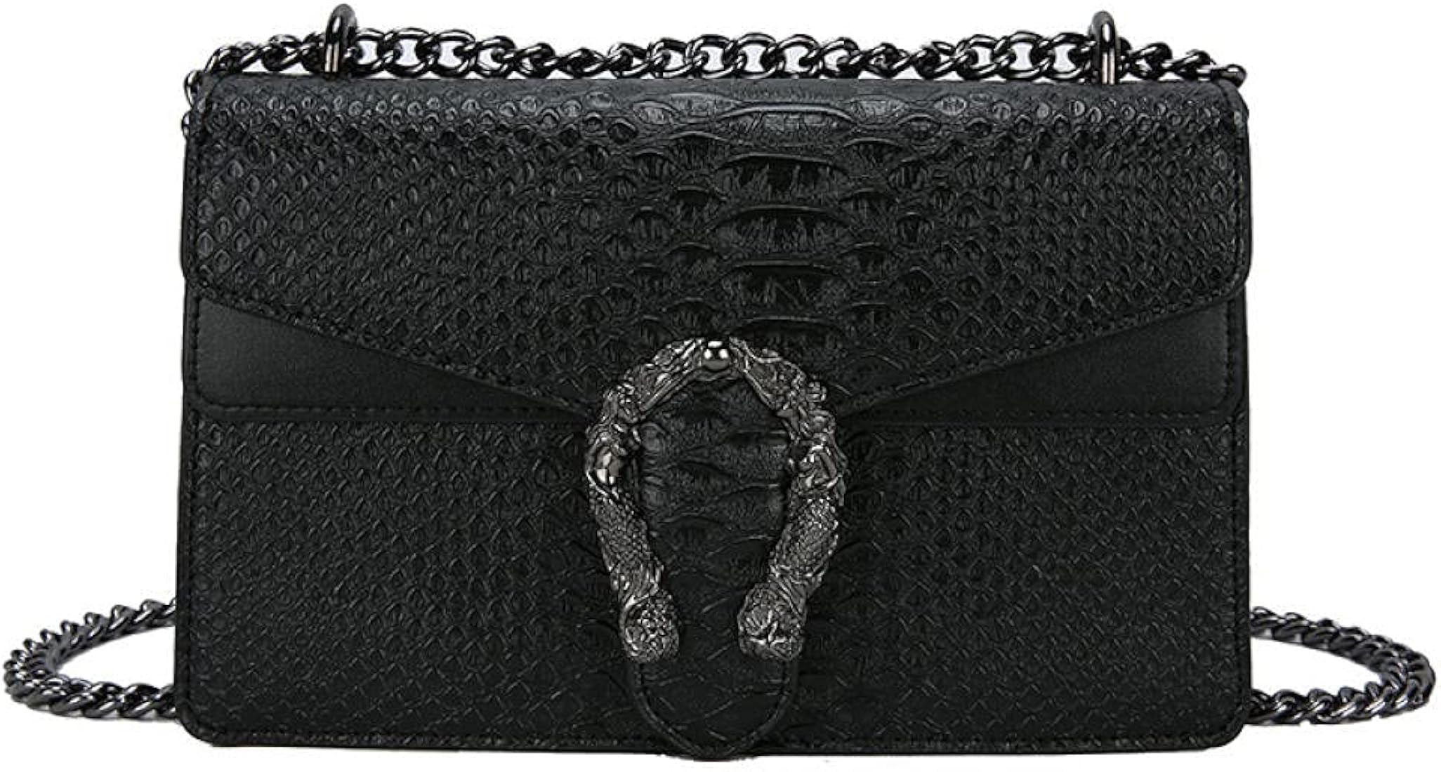 SMARTBEST Women's PU Leather With Chain Crossbody Bag | Amazon (US)