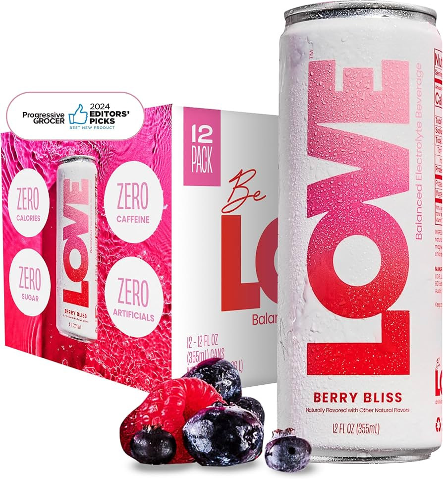 Be LOVE Balanced Electrolyte Beverage - Flavored Still Beverage for Daily Hydration, Exercise, Wo... | Amazon (US)