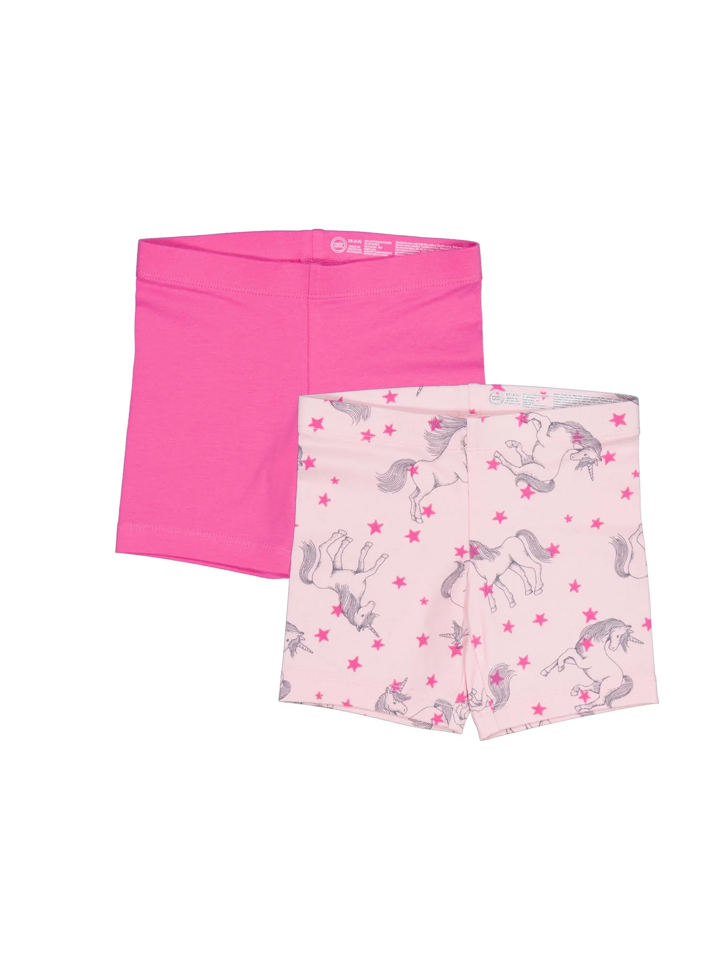 Wonder Nation Girls 2-Pack Bike Short, Sizes 4-18 & Plus | Walmart (US)