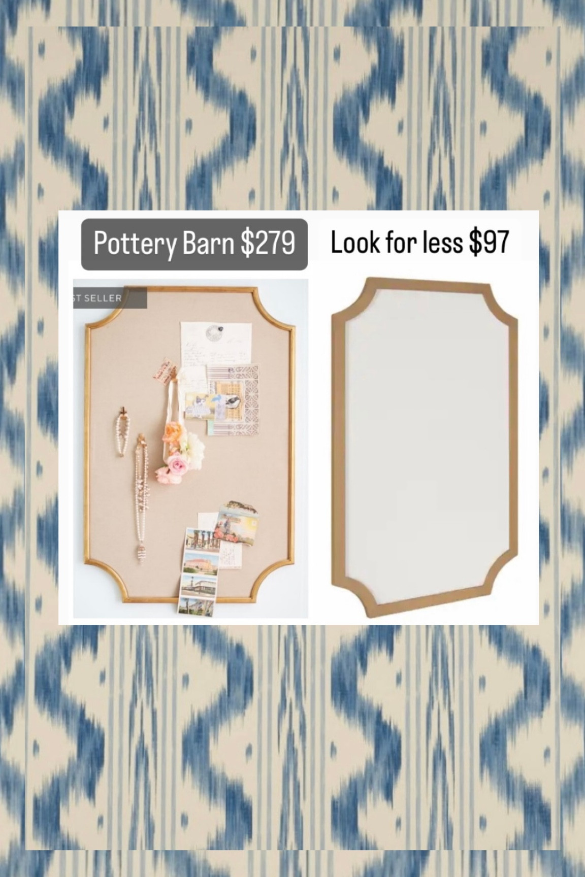 I found this Pottery Barn pin brass board look for less . This would look pretty over a desk , in a dorm room , kitchen or bedroom 

#LTKFind #LTKstyletip #LTKsalealert