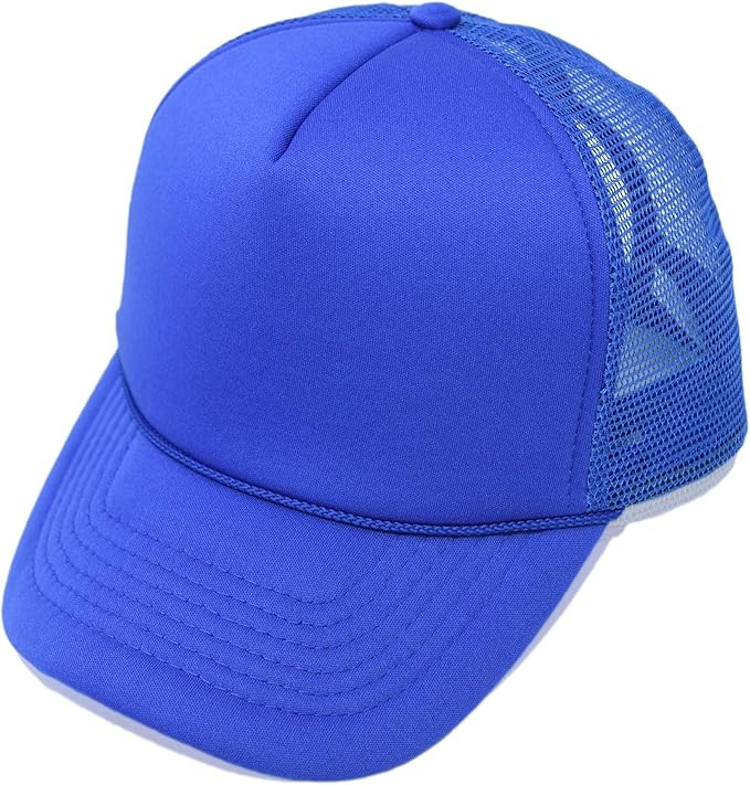 Trucker Hat Mesh Cap Solid Colors Lightweight with Adjustable Strap Small Braid | Amazon (US)