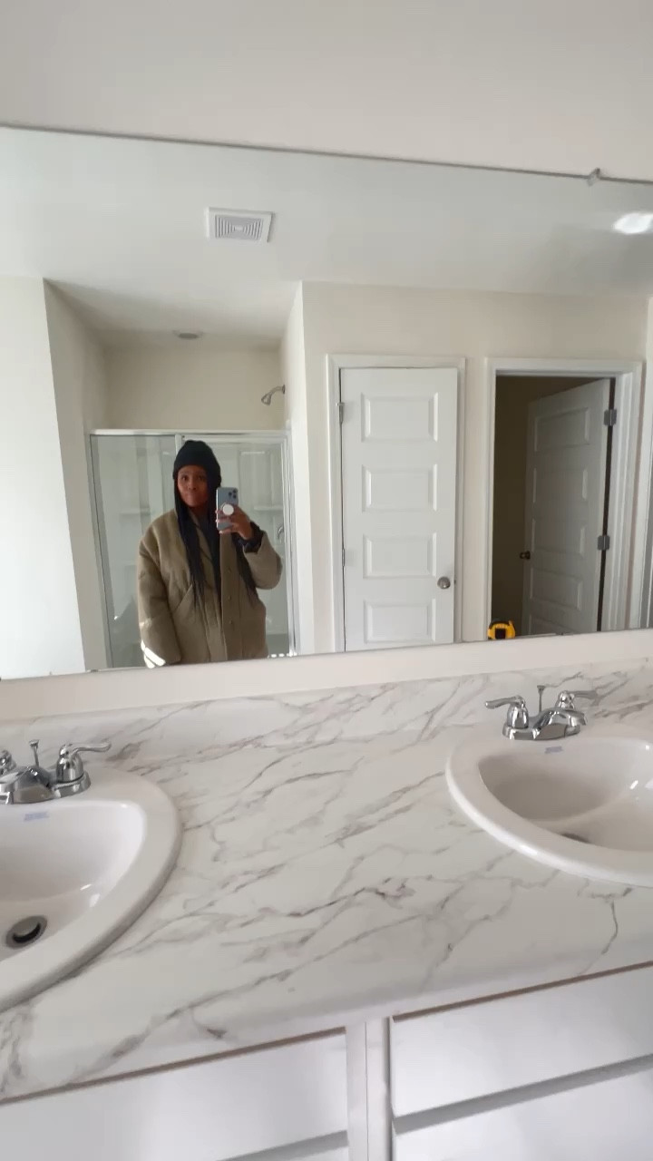 Check out the little spruce I did to this builder grade bathroom using lighting, hardware, faucets and new mirrors. I love gold and brass accents! These are all affordable options. 

#LTKhome #LTKVideo #LTKstyletip