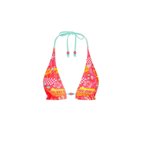 Frill Halter Bralette Bikini Top - Pitstop Paradise | Kulani Kinis US