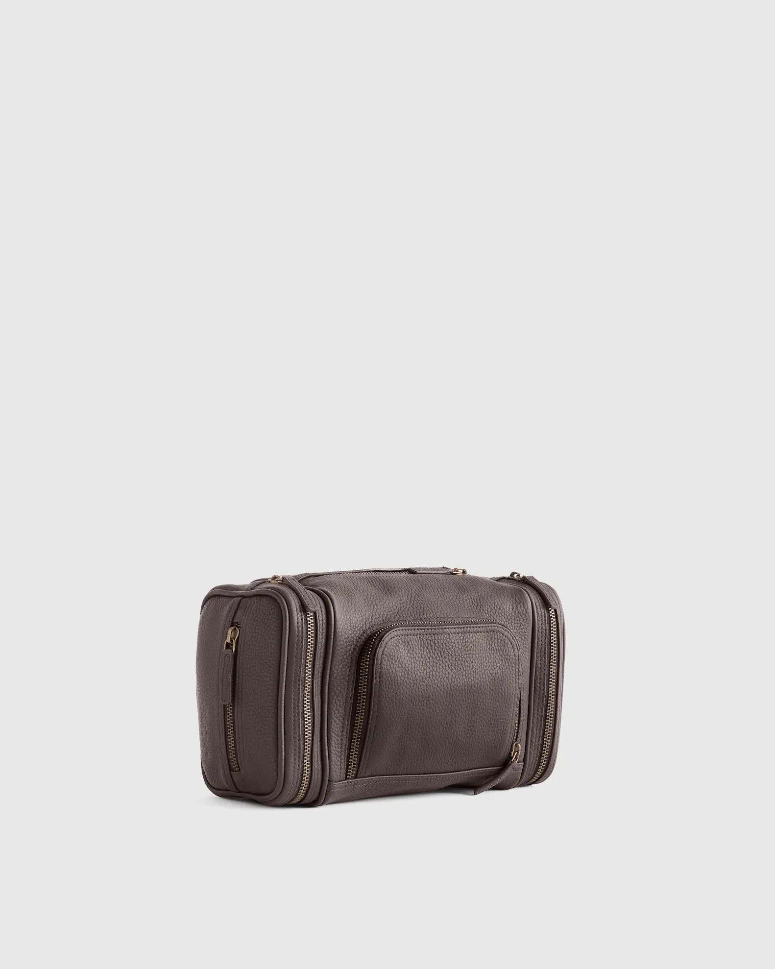 Nappa Leather Toiletry Bag in Dark Brown | Quince