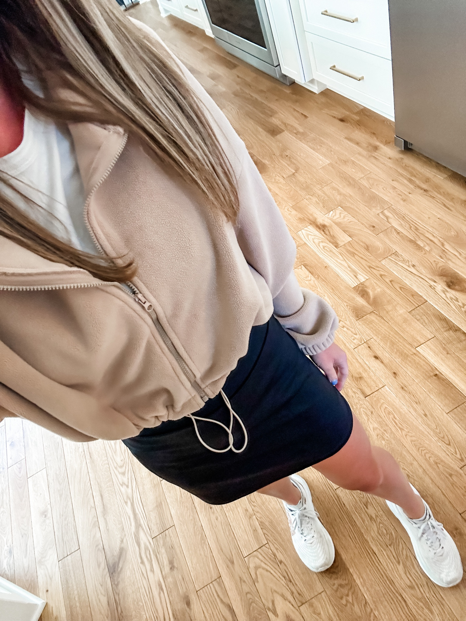 OOTD- finally cool enough to pull out this Amazon fleece zip up 😍 I have this skirt in tan and saw it was on sale so I scooped it up in black! Don’t forget to use code NICOLEF15 for 15% off my tee shirt bra!

#LTKFitness #LTKFindsUnder50 #LTKActive