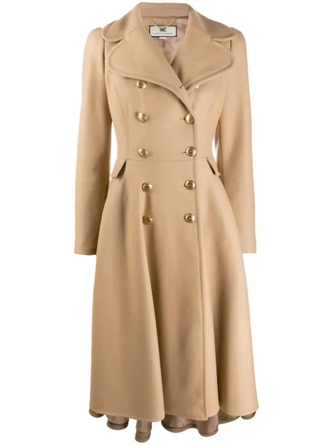 double-breasted coat with skirt | Farfetch (RoW)