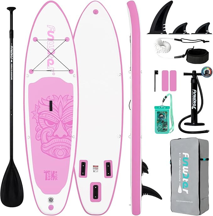 FunWater 8'/10'/10'6"/11'6" Inflatable Stand Up Paddle Board with Premium SUP Paddleboard Accesso... | Amazon (US)